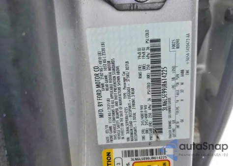 2018 Lincoln Mkz Reserve z USA, uszkodzony, nr VIN 3LN6L5E99JR614225